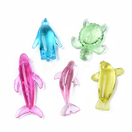 Transparent Acrylic Beads TACR-S149-14-1