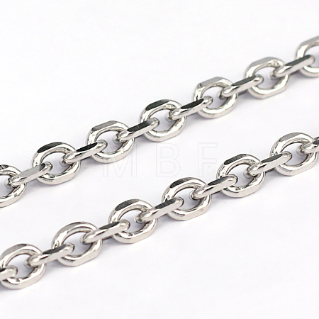 Tarnish Resistant 304 Stainless Steel Cable Chains CHS-L001-68-1.2mm-1