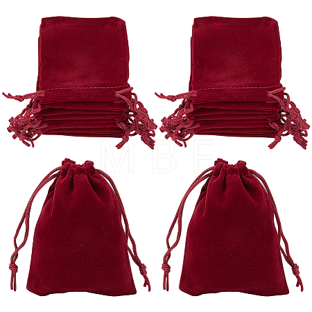 25Pcs Rectangle Velvet Drawstring Pouches TP-BBC0001-04A-02-1