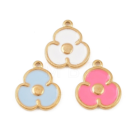 304 Stainless Steel Enamel Pendants STAS-A135-15A-G-1