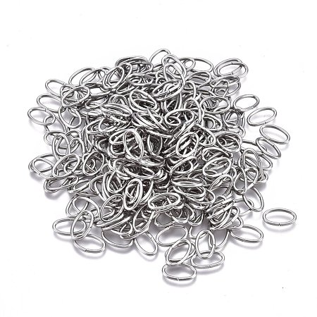 Tarnish Resistant 304 Stainless Steel Open Jump Rings STAS-F250-11P-S-1