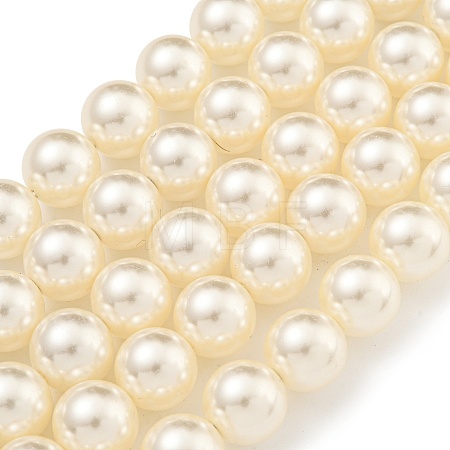 Glass Pearl Beads Strands HY-G002-01F-02-1