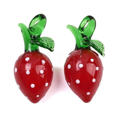Handmade Lampwork Pendants LAMP-C026-04-1