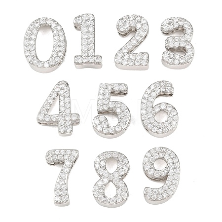 Brass Micro Pave Cubic Zirconia Pendants KK-B167-22P-1
