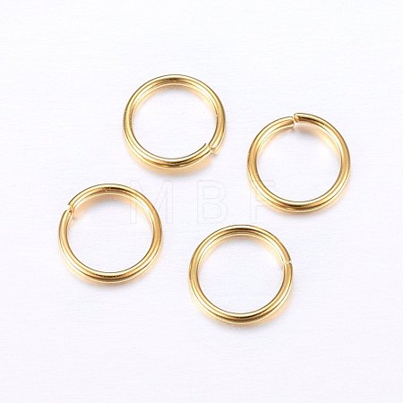304 Stainless Steel Open Jump Rings STAS-O098-01G-09-1
