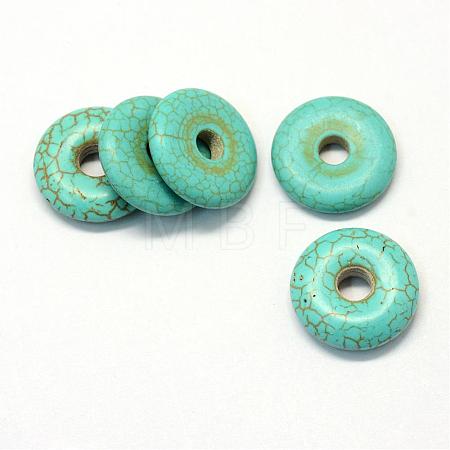 Synthetic Turquoise Gemstone Pendants TURQ-S283-05-1