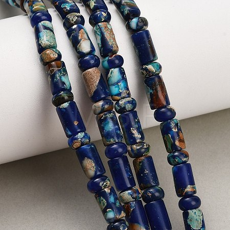 Dyed Synthetic Imperial Jasper Beads Strands GG-CBAA20A-02C-1