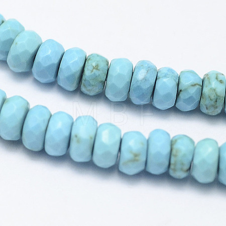 Natural Howlite Beads Strands TURQ-P027-07-1