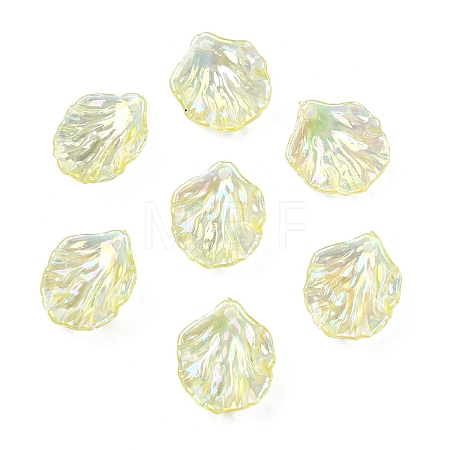 50Pcs Transparent Acrylic Pendants MACR-YW0004-17C-1
