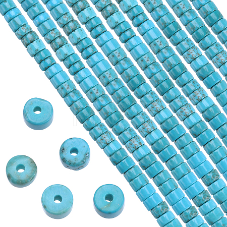 2 Strands Natural Howlite Beads Strands G-SC0002-53-1