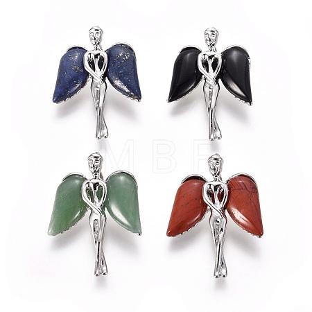 Natural Mixed Stone Pendants G-L520-C-1