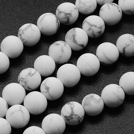 Natural Howlite Beads Strands X-G-D696-4mm-1