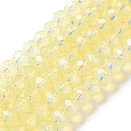 Baking Paint Transparent Glass Beads Strands DGLA-A034-J6MM-D06-1