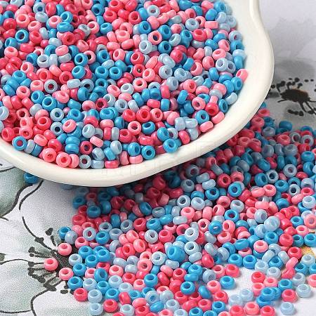 Baking Paint Glass Seed Beads SEED-P006-03A-12-1
