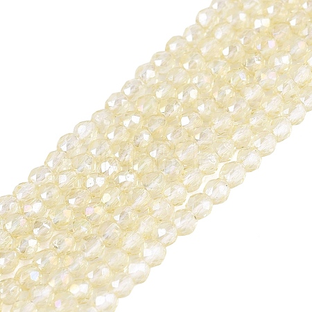 Transparent Glass Beads Strands EGLA-N028-01A-A09-1