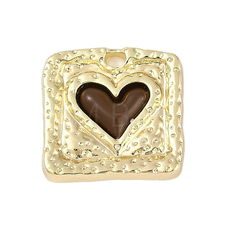 Rack Plating Alloy Enamel Pendants PALLOY-P309-04G-02-1
