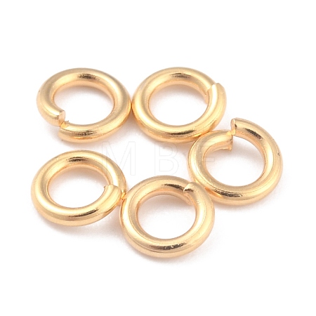 Rack Plating Brass Open Jump Rings KK-O139-18N-G-1