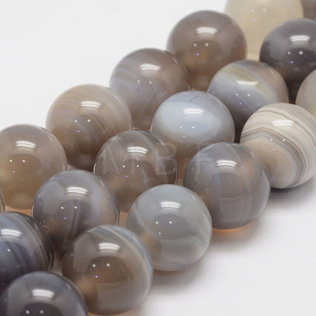 Natural Striped Agate/Banded Agate Bead Strands G-K155-D-12mm-02-1