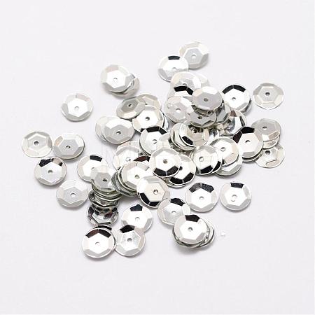 Plastic Paillette Beads PVC-A001-12mm-08-1
