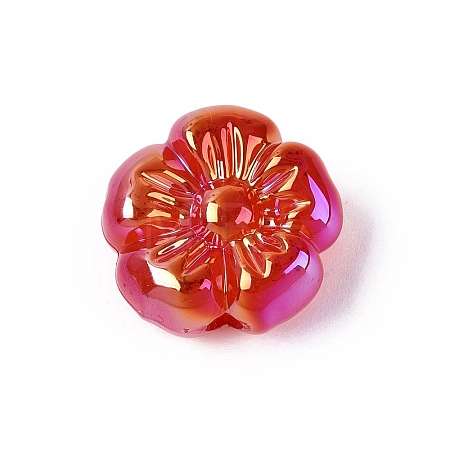 UV Plating Opaque Acrylic Beads OACR-N161-08G-1