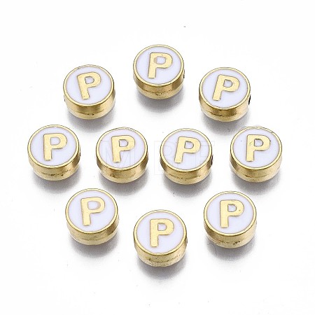 Alloy Enamel Beads X-ENAM-N052-006-01P-RS-1