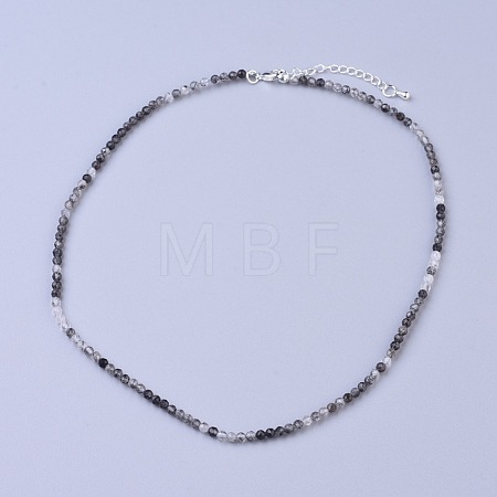 Natural Rutilated Quartz Beaded Necklaces NJEW-K114-B-A05-1
