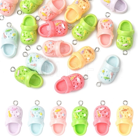 20Pcs Opaque Resin Pendants RESI-YW0005-49-1