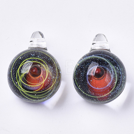 Handmade Lampwork Pendants LAMP-N021-005A-1