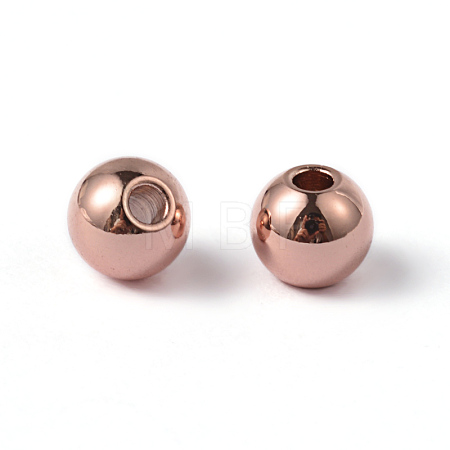 Round Ion Plating(IP) 202 Stainless Steel Beads STAS-O091-A-04RG-1