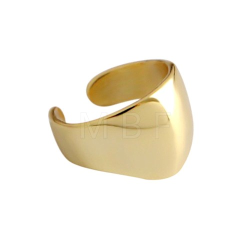Women's Simple Brass Cuff Earrings EJEW-BB62852-A-1