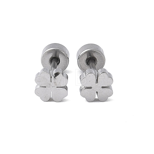 304 Stainless Steel Stud Earrings for Women EJEW-E603-05B-P-1