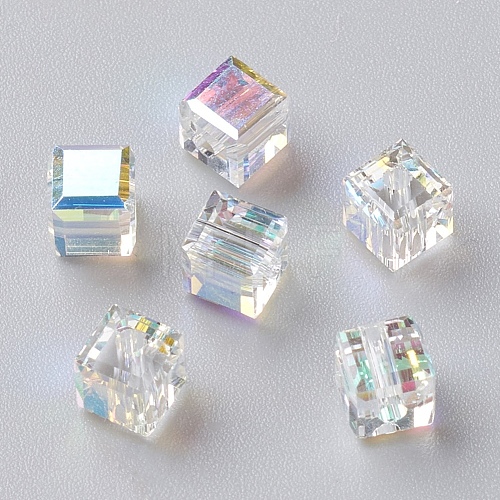 Electroplate Glass Beads RGLA-G015-C01-001AB-1