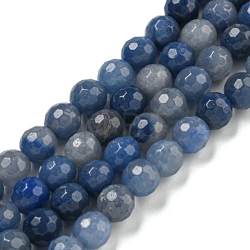 Natural Blue Aventurine Beads Strands G-E571-A10-01-1