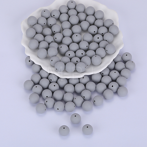 Round Silicone Focal Beads SI-JX0046A-99-1