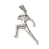 Non-Tarnish Hip Hop Fitness 316L Surgical Stainless Steel Pendants STAS-H194-01P-01-1