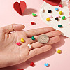 20Pcs 10 Colors Brass Enamel Beads KK-TA0008-47-6