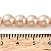 Baking Paint Pearlized Glass Pearl Round Bead Strands LS-HY-Q330-8mm-42-4