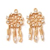 Brass with Crystal Rhinestone Pendants RB-CBA35BD-03G-1