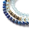 Stone Stretch Bracelets Set BJEW-JB07331-8