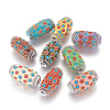 6Pcs Handmade Indonesia Beads IPDL-SP0001-06-7