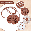 PU Leather Flower Knot Tie Waist Belts AJEW-GF0014-11A-6