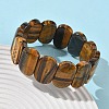 Natural Tiger Eye Beads Stretch Bracelets for Women Men BJEW-I323-02E-3