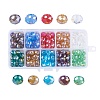 10 Colors Electroplate Glass Beads Strands EGLA-JP0001-02-10x7mm-1