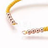 Nylon Cord Braided Bead Bracelets Making BJEW-F360-FRG22-2