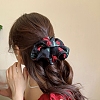 Rose Pattern Cloth Hair Ties PW-WG3CB6E-02-1