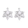 Alloy with ABS Imitation Pearl & Crystal Rhinestone & Acrylic Pendants PALLOY-Q466-04P-01-1
