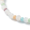 Glass Faceted Round Beads Stretch Bracelets BJEW-JB06535-9