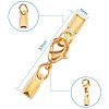 Brass&Alloy Clip Ends With Lobster Claw Clasps KK-PH0034-23-2