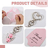 Glass Pearl & Alloy Pendant Decorations HJEW-GL00021-4