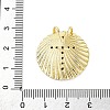 Brass Micro Pave Cubic Zirconia Pendants KK-S510-34G-01-3